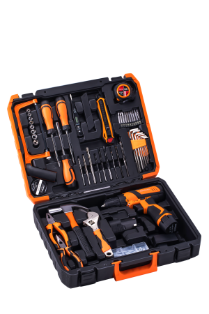 Aparat de mana - Set masina aparat de gaurit insurubat bormasina autofiletanta cu acumulator 18V 2 baterii 1.5Ah + accesorii (KD3357)