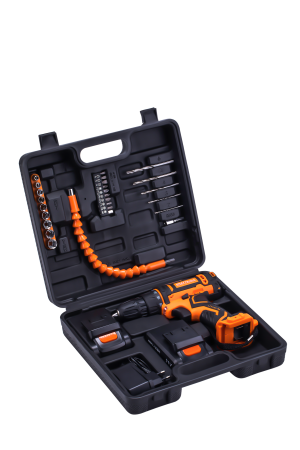 Set masina aparat de gaurit insurubat bormasina autofiletanta cu acumulator 21V 2 baterii 2Ah + accesorii (KD3353) [1]