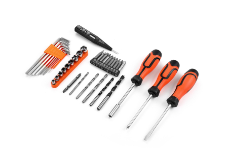 Set masina aparat de gaurit insurubat bormasina autofiletanta cu acumulator 21V 2 baterii 2Ah + accesorii (KD3356) [3]
