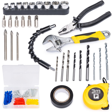 Set Masina Aparat gaurit Insurubat Bormasina Autofiletanta 20V 2 baterii + 100 accesorii PM0693  (PM-WA-20V2-SU) [5]