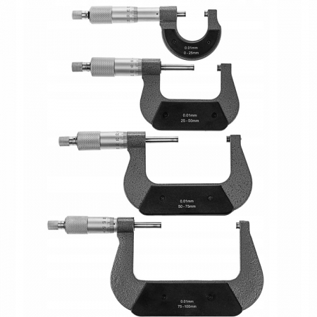 Set micrometru mecanic 0-100mm 8piese (KD10443) [7]