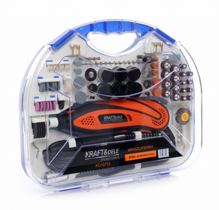 Set mini polizor portabil 270 W 210 piese (KD10753) [2]