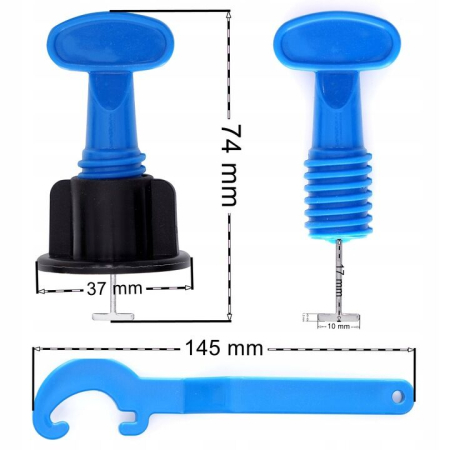 Set nivelare montare gresie faianta cleme pene 100 piese (TA4222) [1]