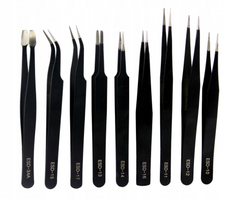 Set pensete profesionale de precizie metalice 9piese (M66799) [9]