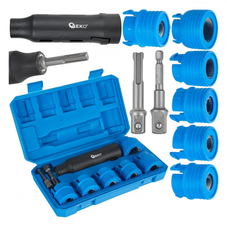 Aparat sablat curatat - Set pentru curatat filete surub 9 piese (G02669)
