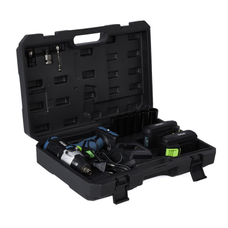 Set Pistol cheie masina insurubat desfacut cu impact acumulator 21V 750Nm 2x3000mAh + chei tubulare (KD3407) [8]