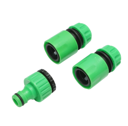 Set pistol de stropit reglabil 7 moduri, 2 conectori 1/2, adaptor 1/2-3/4 pentru furtun gradina (DISTP12) [4]