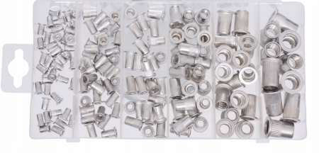 Set piulite cu filet nituibile nituit M3-M10 150 piese aluminiu (S11361) [4]