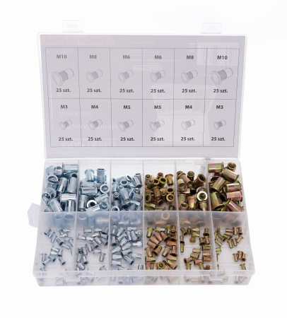 Produse noi (necategorizate) - Set piulite nituibile 300 buc M3-M10 (KD10486)