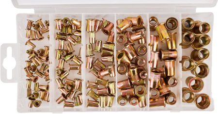 Set piulite nituibile din otel M3-M10, 150 bucati, cu organizator (KD12676) [5]