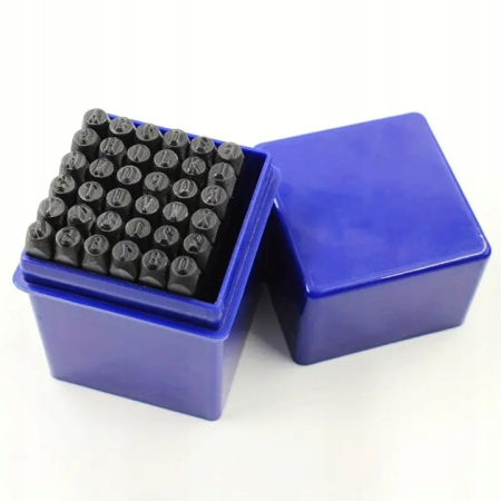 Set poansoane litere A-Z si cifere numere 0-9 5mm 36piese (S12100) [2]