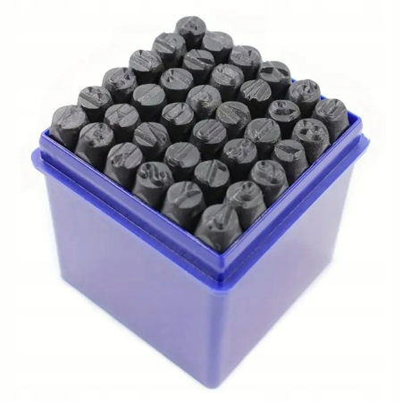 Set poansoane litere A-Z si cifere numere 0-9 5mm 36piese (S12100) [5]