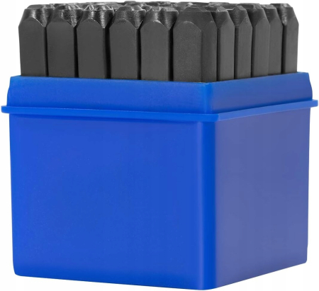 Set poansoane litere A-Z si cifere numere 0-9 6mm 36piese (S12101) [4]