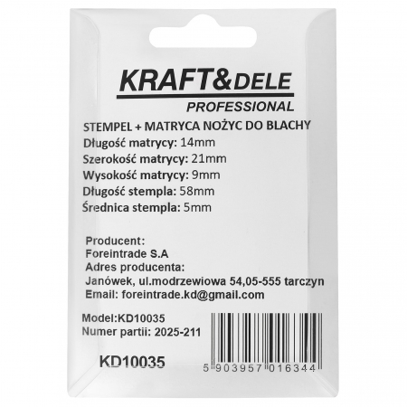 Set poanson si matrica aparat taiat tabla freza rezerva (KD10035) [2]