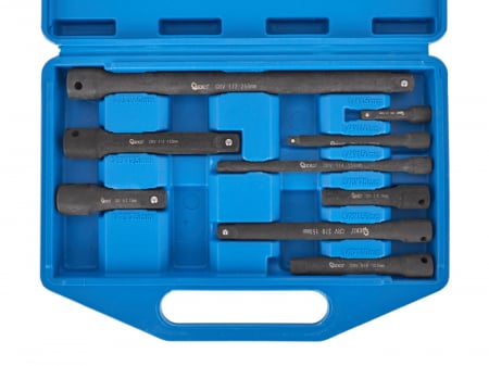 Set prelungitoare adaptori tubulare de impact 1/4", 3/8", 1/2" 9 piese (G10531) [1]
