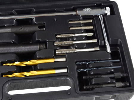 Set profesional pentru demontare bujii incandescente rupte M8 M10 si reparare filet (G02794) [3]