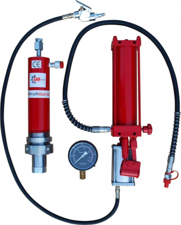 Scule hidraulice - Set reconditionare presa hidraulica pneumatica 20Tone cu pompa cilindru manometru (MT20T-SET-AIR)