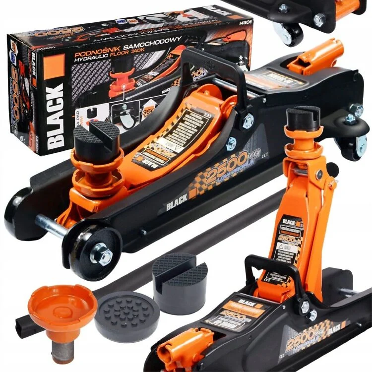 Set ridicare auto cric hidraulic 2.5 tone + capre sustinere 3 tone + cheie cruce prezoane (14306-N+OX-467+KD10532) [1]