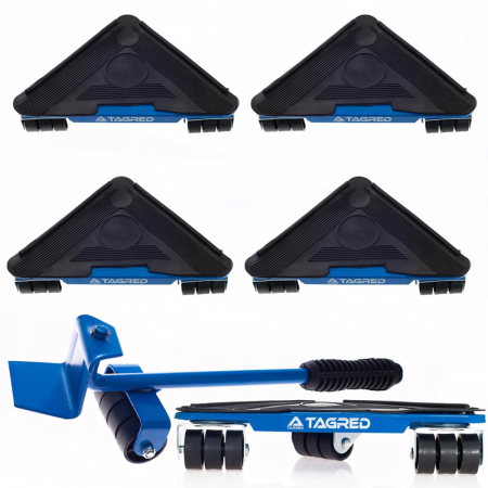 Scule pentru instalatori - Set ridicare mutare mobila 5 piese 300kg (TA4046)