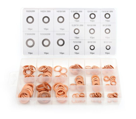 Produse noi (necategorizate) - Set saibe din cupru diferite dimensiuni 150 elemente (KD10503)