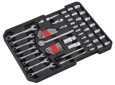 Set scule 187 piese cu chei tubulare clichet clesti si valiza cu roti (KD11357) [11]