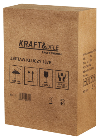 Set scule 187 piese cu chei tubulare clichet clesti si valiza cu roti (KD11357) [13]