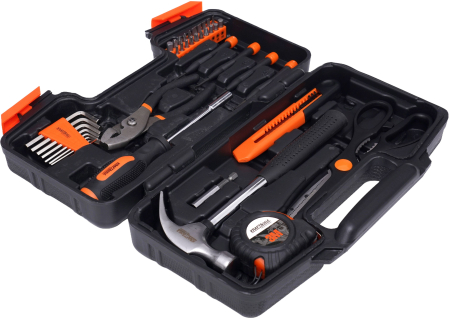 Set scule 40 piese CrV clichet 1/4 72T tubulare biti extensii valiza transport (KD10836) [1]