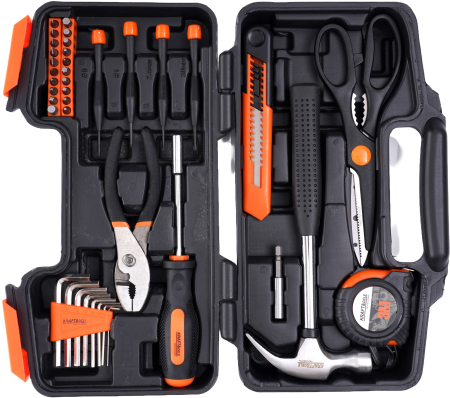 Set scule 40 piese CrV clichet 1/4 72T tubulare biti extensii valiza transport (KD10836) [6]