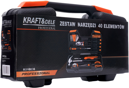 Set scule 40 piese CrV clichet 1/4 72T tubulare biti extensii valiza transport (KD10836) [7]