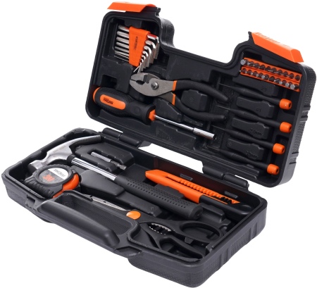 Set scule 40 piese CrV clichet 1/4 72T tubulare biti extensii valiza transport (KD10836) [5]