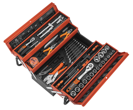 Altele - Set scule 85 piese cu trusa pliabila, chei tubulare 4-32 mm (KD11358)