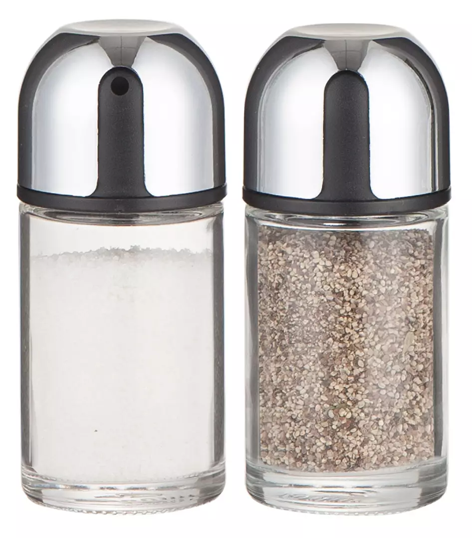 Set solnita si pipernita din sticla si metal (KH-1644) [5]