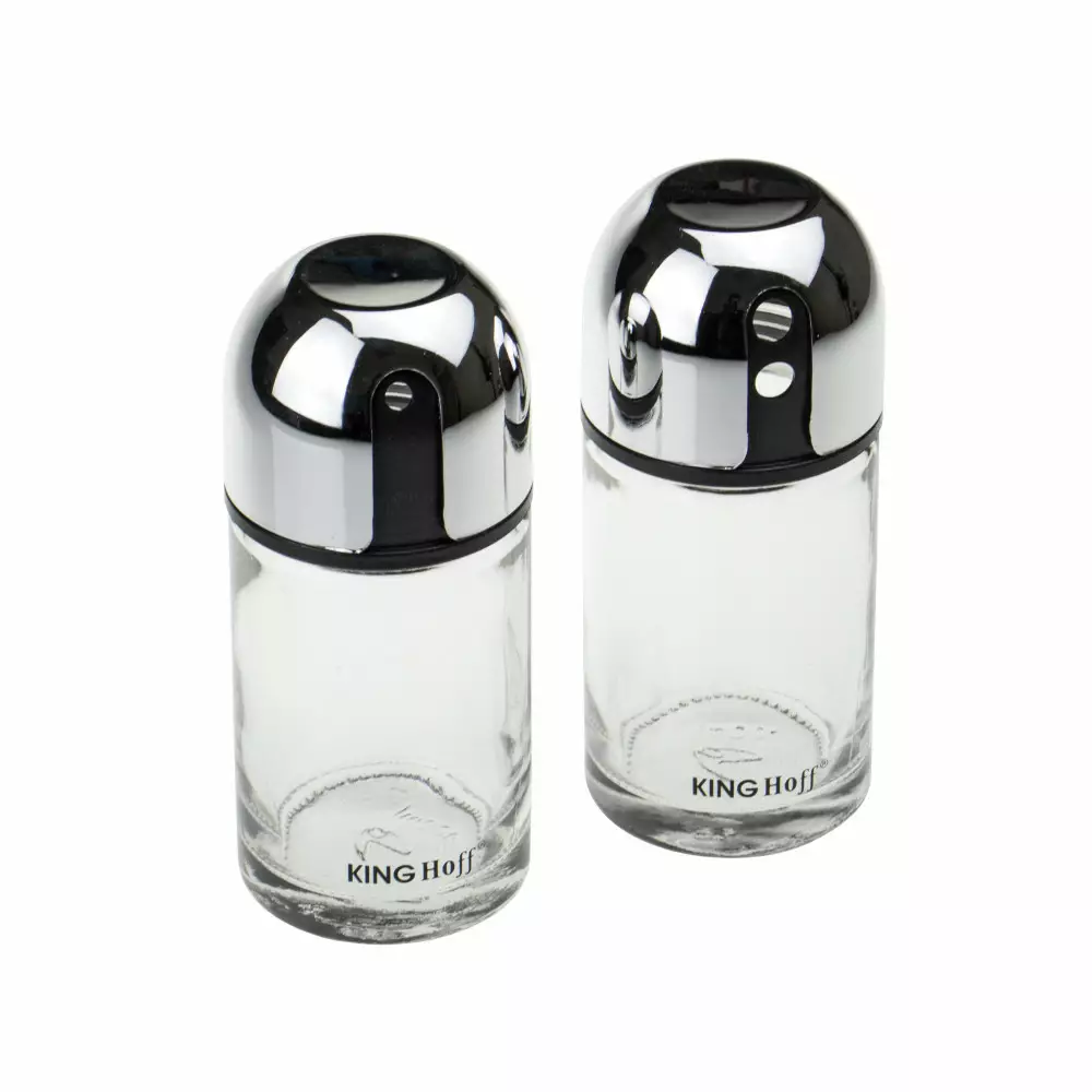 Set solnita si pipernita din sticla si metal (KH-1644) [2]
