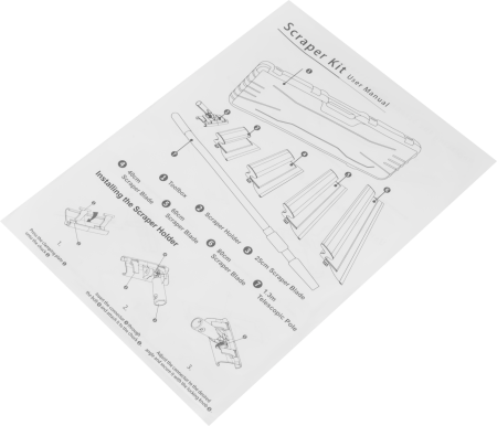 Set spatule pentru glet si tencuiala 7 piese 40 60 80 cm cu extensie 2 m (KD5315) [7]