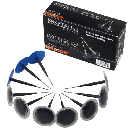 Set stifturi 10 buc de reparare a anvelopelor cu plasture 6mm (KD5913) [8]