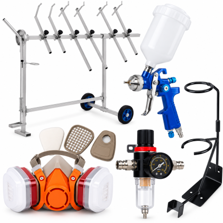 Pistol / sistem vopsit - Set suport vopsit si masca de protectie cu filtru (KD349+KD10030+KD10212+KD1497+KD3586)