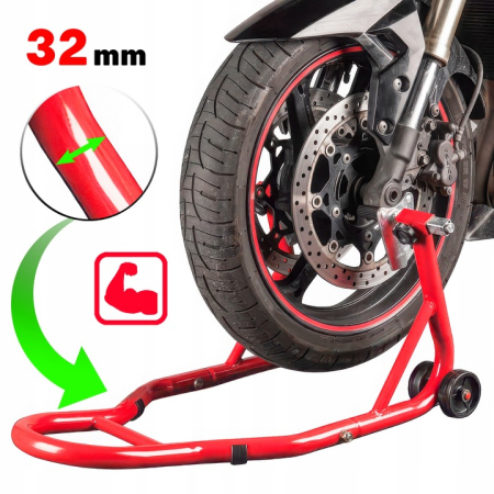 Set suporti motocicleta 450 kg 2 buc, stand stabil pentru intretinere si reparatii moto (V83102) [8]