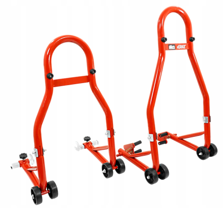 Set suporti motocicleta 450 kg 2 buc, stand stabil pentru intretinere si reparatii moto (V83102) [2]