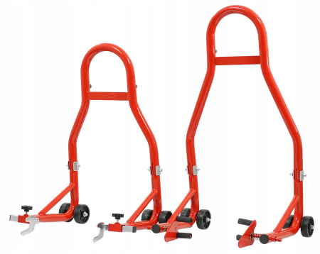 Set suporti motocicleta 450 kg 2 buc, stand stabil pentru intretinere si reparatii moto (V83102) [3]