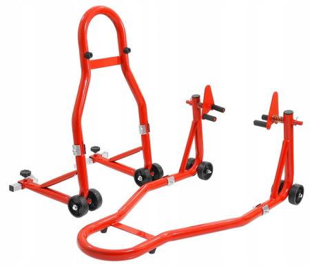 Set suporti motocicleta 450 kg 2 buc, stand stabil pentru intretinere si reparatii moto (V83102) [4]