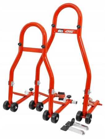 Set suporti motocicleta 450 kg 2 buc, stand stabil pentru intretinere si reparatii moto (V83102) [1]