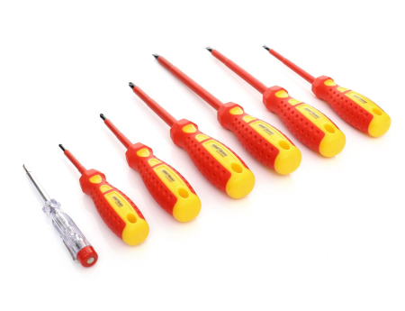 Set surubelnite 7 buc electrician izolate + creion tester (KD10905) [3]