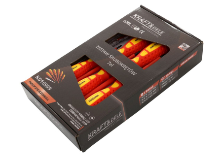 Set surubelnite 7 buc electrician izolate + creion tester (KD10905) [2]