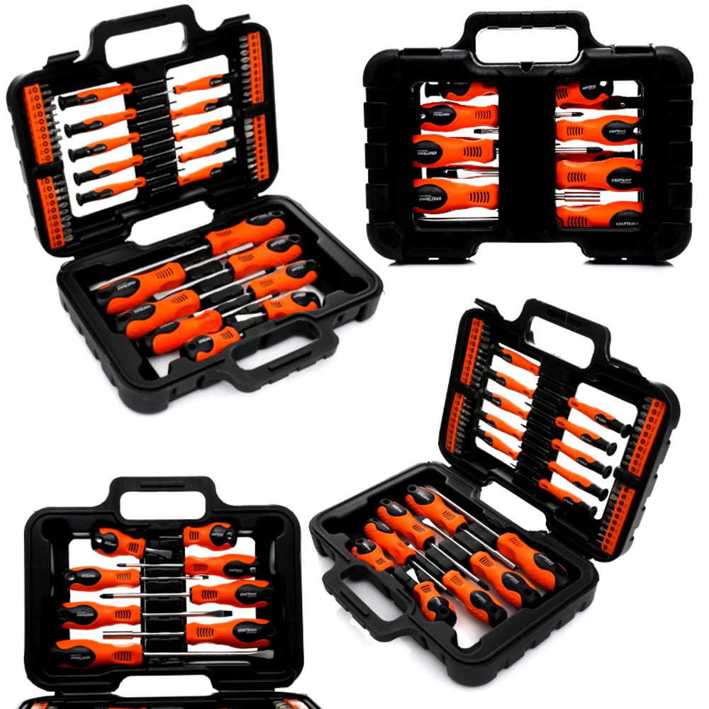 Surubelnite - Set surubelnite si biti, 58 buc cu suport valiza (KD10903)