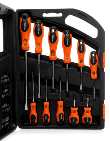 Set surubelnite si biti, 75 buc cu suport valiza (KD10904) [3]