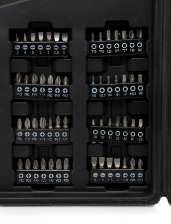 Set surubelnite si biti, 75 buc cu suport valiza (KD10904) [4]