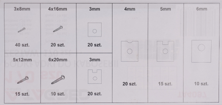 Set suruburi saibe pentru caroserie auto M3-M6 170piese (TA4097) [1]