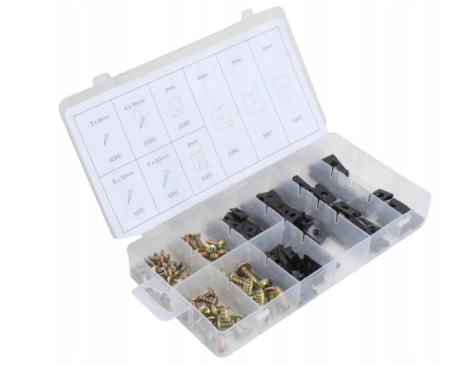 Set suruburi si saibe pentru caroserie 170 bucati, M3-M6, cu organizator (S10534) [2]