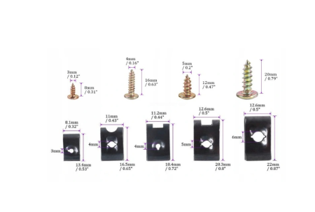 Set suruburi si saibe pentru caroserie 170 bucati, M3-M6, cu organizator (S10534) [6]
