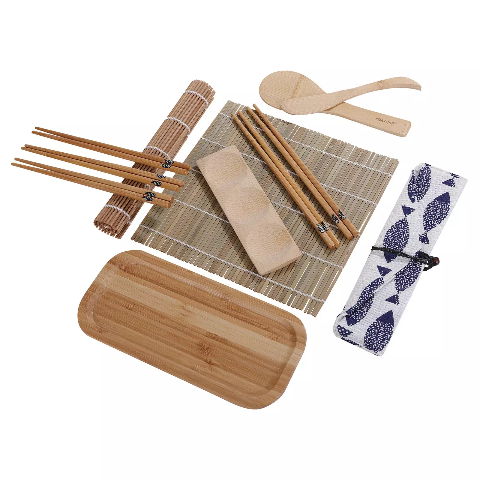 Accesorii servire - Set sushi din material bambus (KH-1704)